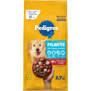 PEDIGREE Ração Carne Frango e Cereais Cães Filhotes 2,7 kg