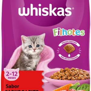 Whiskas, Ração Whiskas Carne E Leite Gatos Filhotes, 2.7 Kg