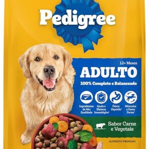 PEDIGREE Ração Carne e Vegetais Cães Adultos Raças Médias e Grandes 2, 7 kg