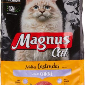 Adimax Ração Para Gato Adulto Castrado Magnus Carne 1Kg