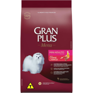 Granplus Ração Para Cães Adultos Gran Plus Mini Carne E Arroz 15 Kg