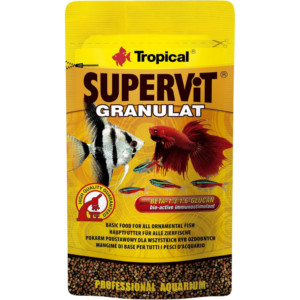 Tropical Ração Para Peixes Supervit Granulat 10G Zip Lock Sachê Para Peixes