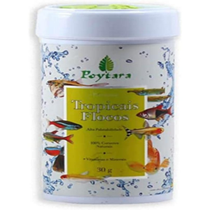Racao Para Peixe Tropicais Flocos 30g Poytara Poytara Para Peixes