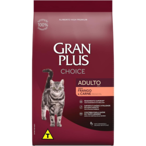 GranPlus Choice - Ração para Gatos Adultos Frango e Carne, 10.1 kg (Pacote de 1), Roxo