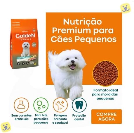 Golden - Ração Fórmula Mini Bits para Cães Adultos de Pequeno Porte Sabor Frango e Arroz - 10,1kg Premier Pet para Todas Pequeno Adulto - - Imagem 4