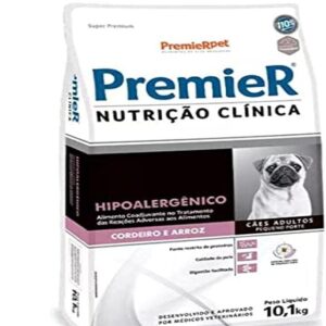 PremieR Pet Nutrição Clínica Ração Seca Hipoalergênica para Cães Porte Pequeno Sabor Cordeiro 10,1kg