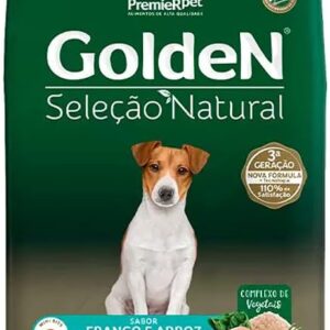 Premier Pet Ração Golden Seleção Natural Para Cães Adultos De Raças Pequenas Mini Bits 3Kg Para Todas Grande Adulto