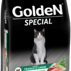PremieR Pet Golden Special Ração Seca para Gatos Castrados Sabor Frango e Carne 10,1kg