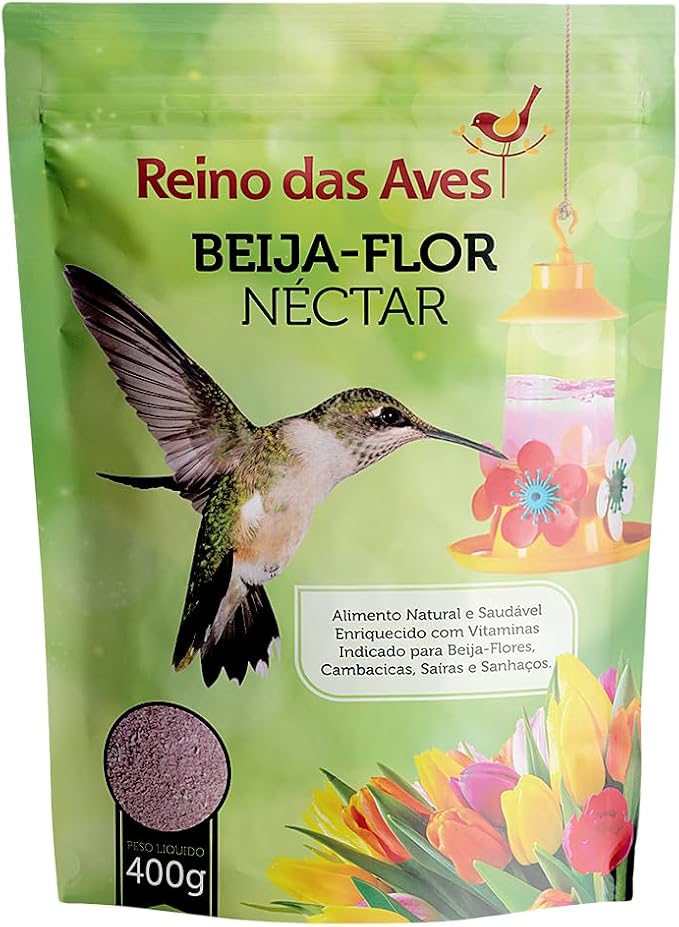 Néctar para Beija-Flor - 400g - Refil - Reino das Aves
