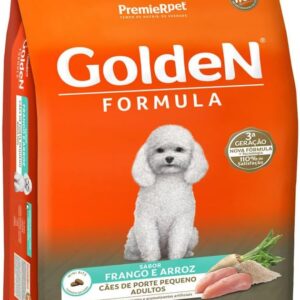 Golden - Ração Fórmula Mini Bits para Cães Adultos de Pequeno Porte Sabor Frango e Arroz - 10,1kg Premier Pet para Todas Pequeno Adulto -