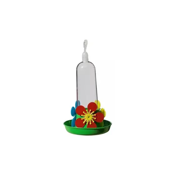 Bebedouros para Beija-Flor 90ml com Bandeja – Atrai Pássaros, Fácil de Pendurar e Limpar, Ideal para Jardim, Cores Sortidas