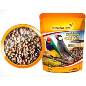 Ração Reino das Aves Gold Mix Exóticos para Pássaros - 500g