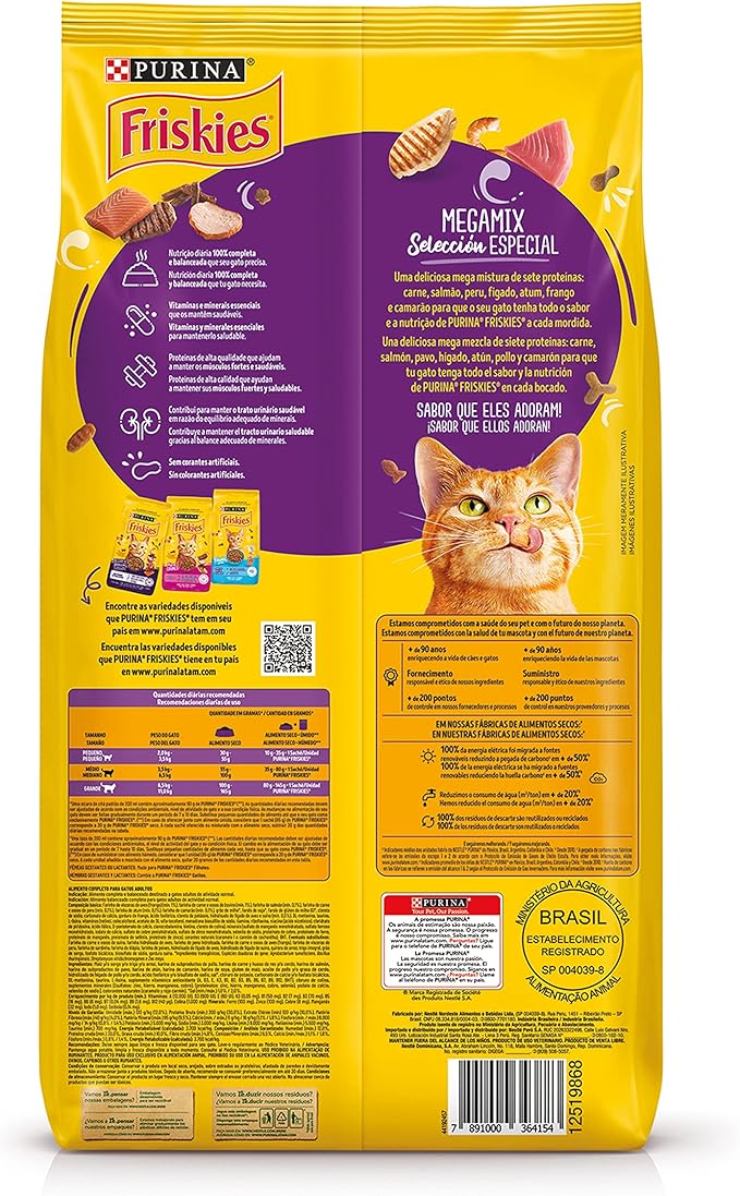 Purina Friskies, Friskies Megamix - Ração Gatos Adultos,10.1Kg - Imagem 2